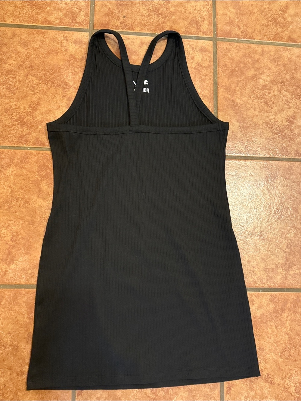 Puma Black Ribbed Racerback Dress - Picture 3 of 3